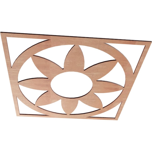 Blume Wood Fretwork Pierced Ceiling Medallion, Cherry, 24OD X 8 3/8ID X 3/8T